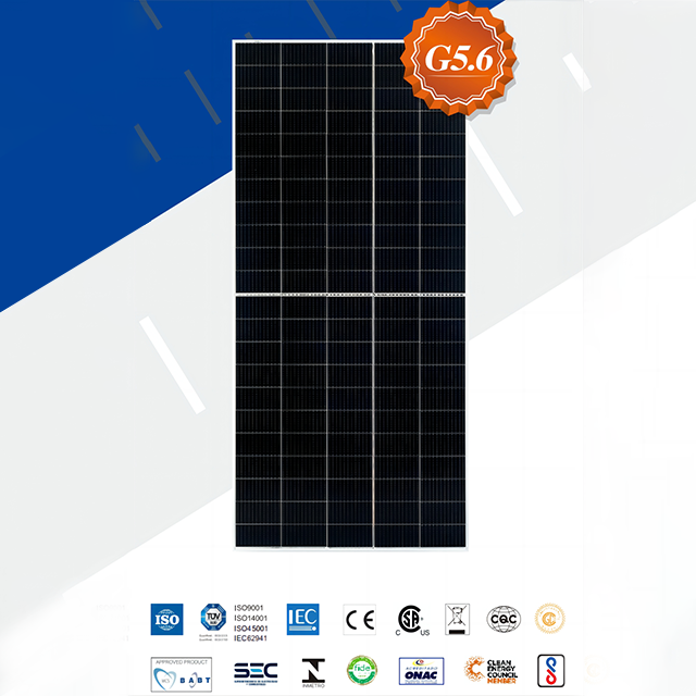 Painel solar mono de alto desempenho 110 células 550W placa solar para casa, industrial