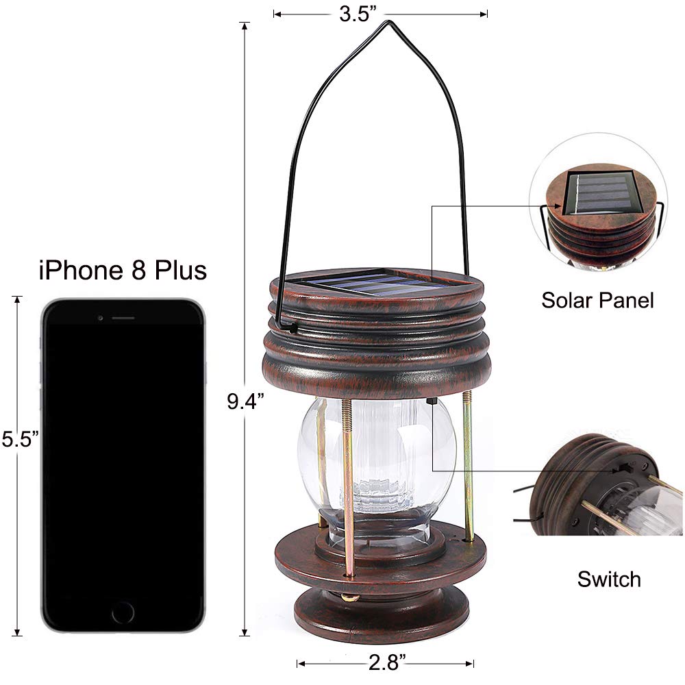 Portátil conveniente ao ar livre solar jardim caminho decoração impermeável anti-corrosão lanterna led lâmpada solar para acampamento 